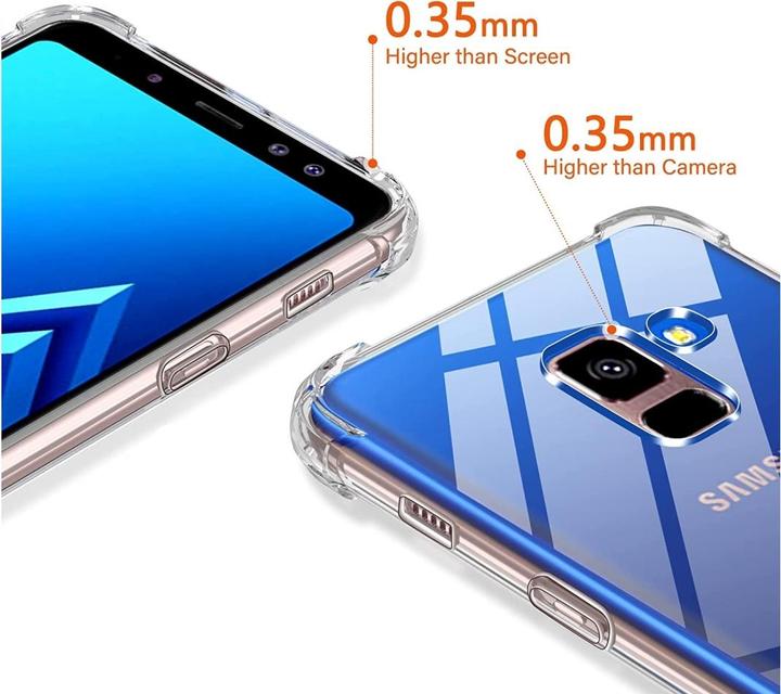 Produktbild Screenguard Samsung Galaxy A8 2018 Hülle Crystal Soft Airbag Bumper (Samsung Galaxy A8 (2018))