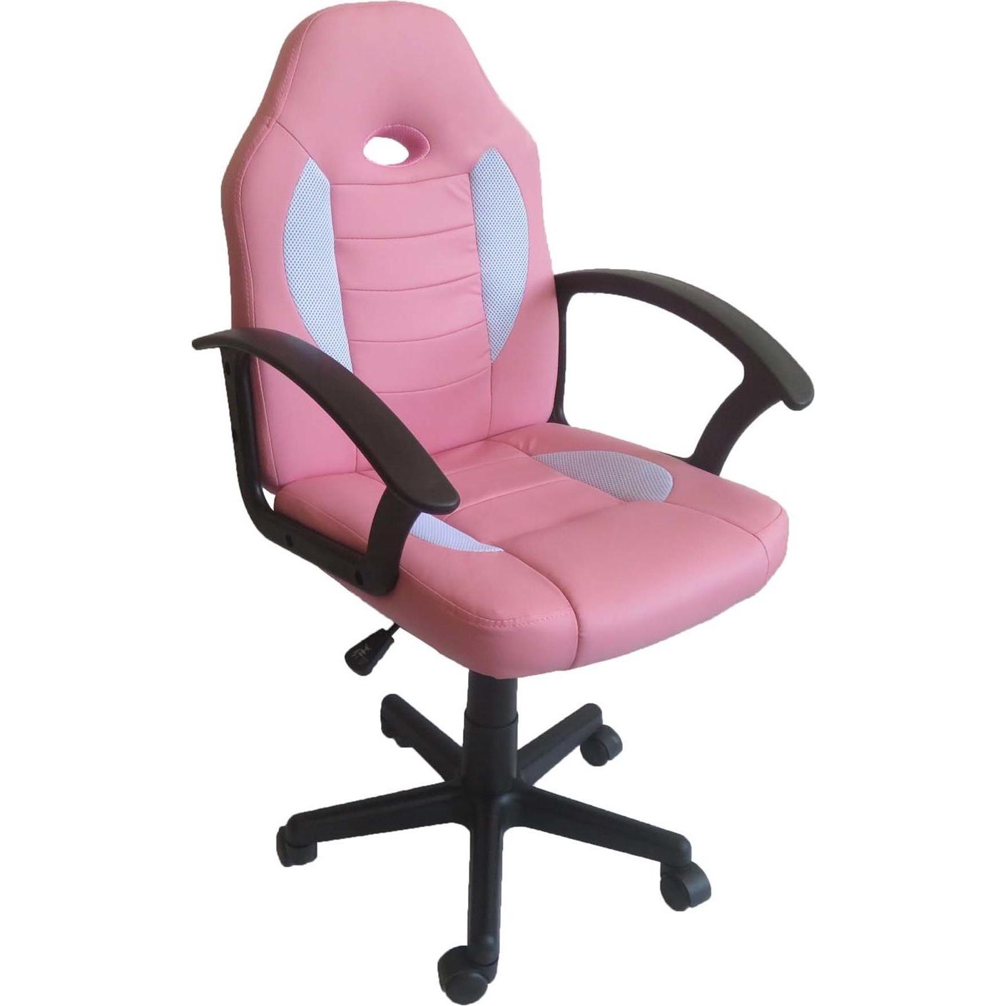HTI-Living, Bürostuhl, Schreibtischstuhl höhenverstellbar Daytona Junior Pink