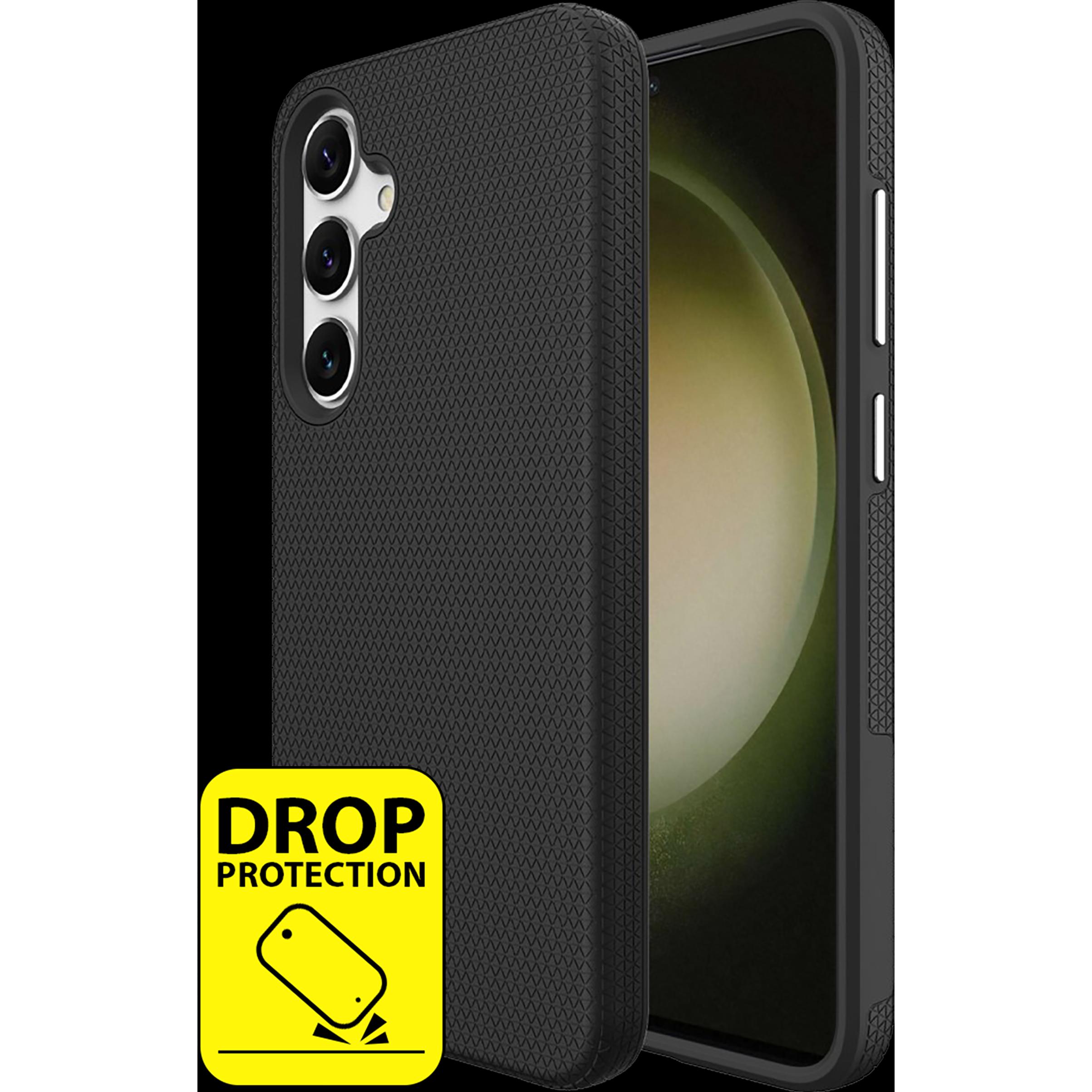 Cazy Robuste Strukturhülle für Samsung Galaxy S24, TPU und PC Material, Rutschfeste Textur - (Samsung Galaxy S24), Smart...