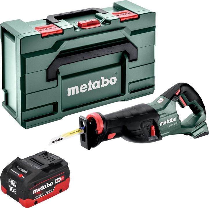 Actual product image Metabo SSEP 18 LT cordless reciprocating saw 18 V 32 mm + 1x LiHD battery 10.0 Ah + metabox - without