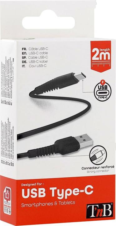 Actual product image T'nB TNB USB-C cable 2 metres (2 m, USB 3.2 Gen 1, 18 W)
