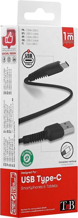 Actual product image T'nB TNB USB-C cable 1 metre (1 m, USB 3.2 Gen 1, 18 W)
