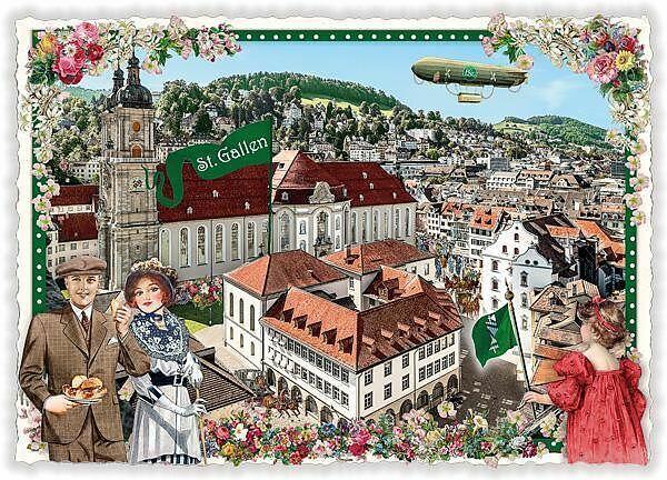 Produktbild Edition Tausendschön Postkarte / St. Gallen