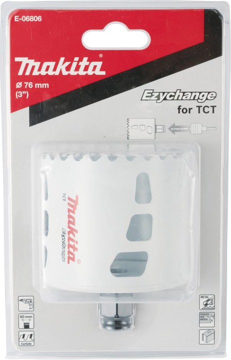 Actual product image Makita EZYCHANGE TCT Hole Saw 76mm (76 millimetres)