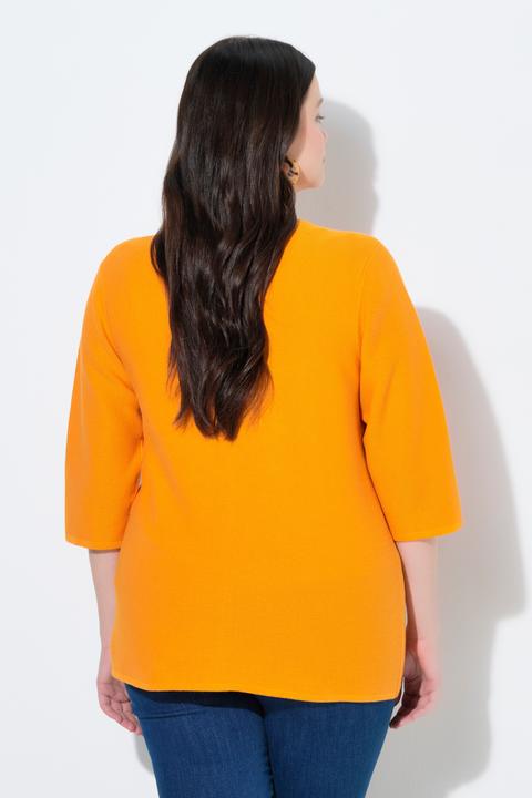 Produktbild Ulla Popken Strickjacke, V-Ausschnitt, 3/4-Arm (60)