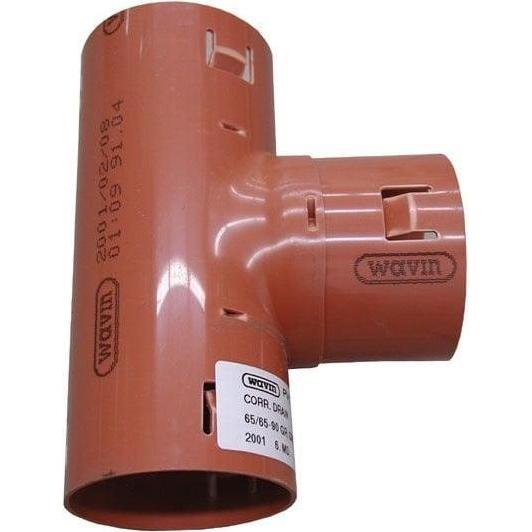 Wavin, Accessori per installazione sanitaria, TUBO A T DI DRENAGGIO D80/80X90