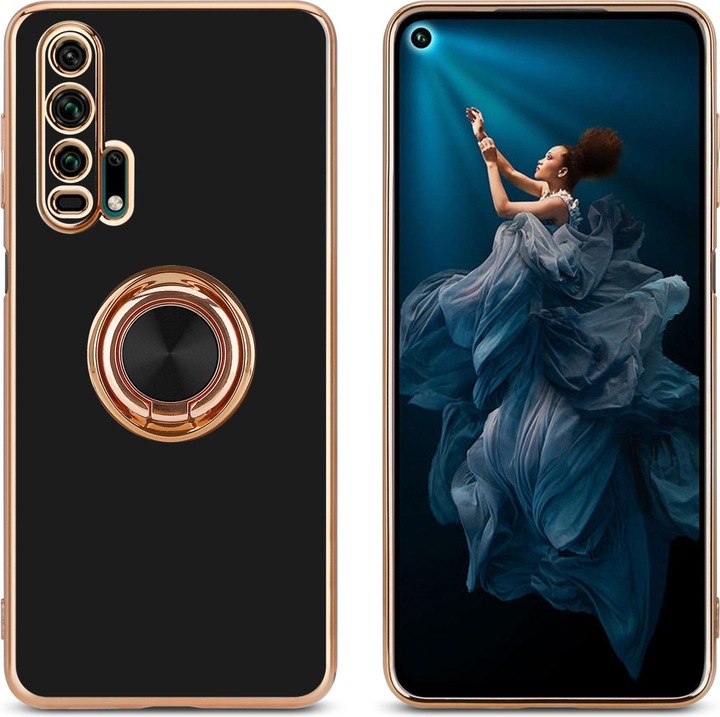 Immagine prodotto Cadorabo Custodia per Honor 20 PRO in TPU con protezione della fotocamera e anello LM089 Style (Honor 20 Pro)