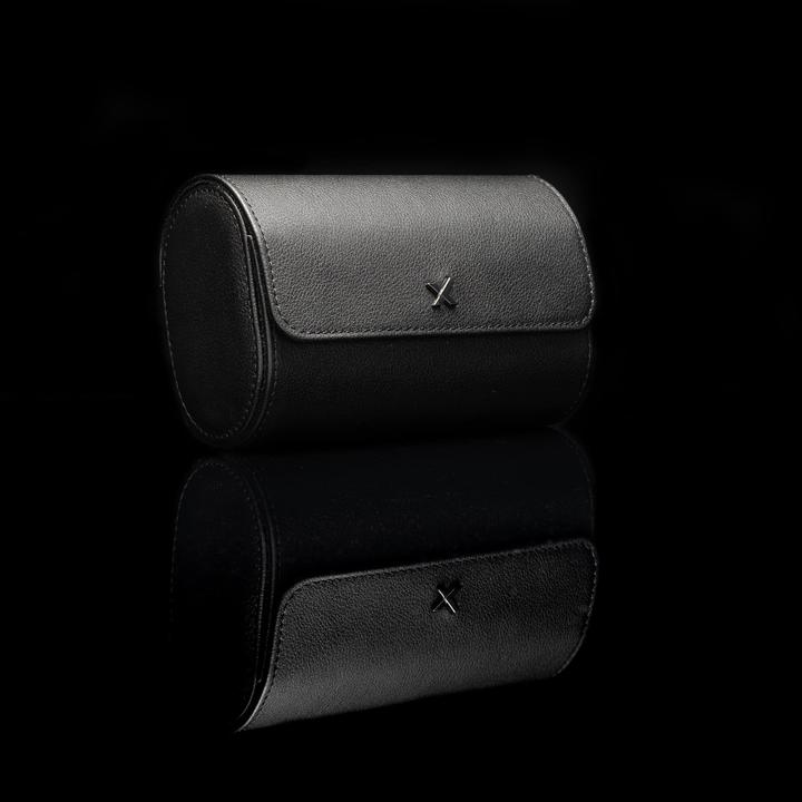 Actual product image Luxcessory Watch roll Agent with tracker for 2 watches