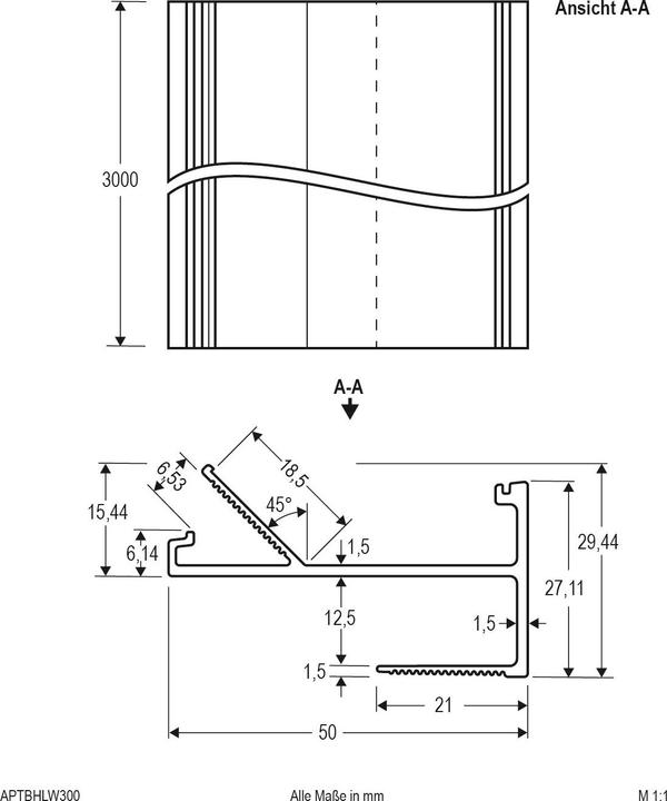 Produktbild EVN Trockenbauprofil (3000 mm, 50 mm)