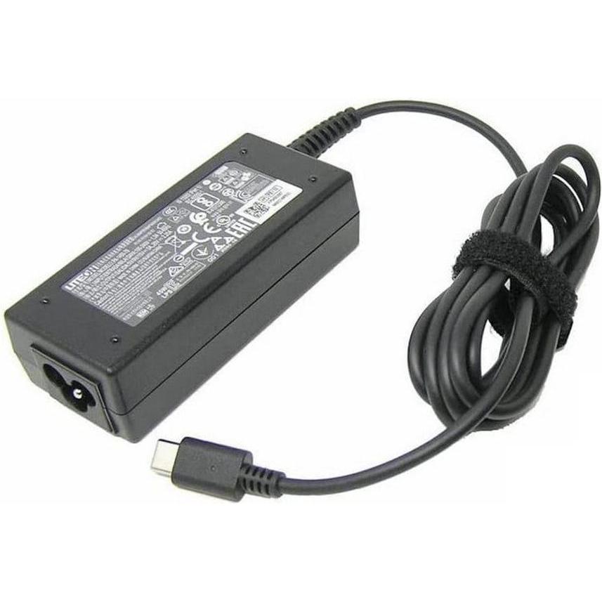 Acer AC Adapter 45W TYPE-C A045RP05P BLACK (45 W), Notebook Netzteil, Schwarz