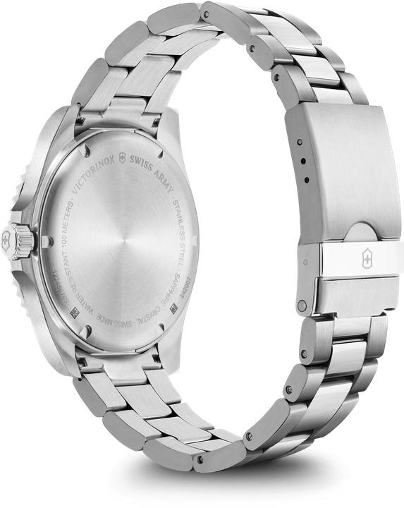 Image du produit Victorinox Maverick, Montres de plongée, Montres Homme, 43 cm, Cadran bleu, Bracelet argent, acier inoxydable (Montre de plongée, 43 mm)