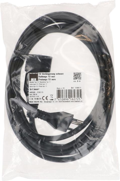 Actual product image Max Hauri TD extension (3 m, Type 13)