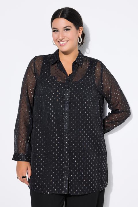 Immagine prodotto Studio Untold Camicia dal taglio ampio e dritto con chiffon con glitter (60)