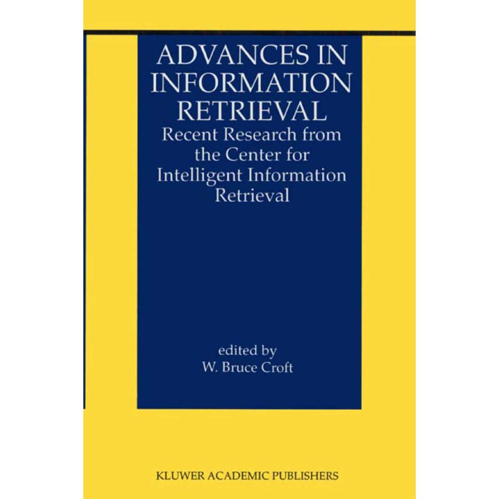 Advances in Information Retrieval, Fachbücher von Bruce Croft
