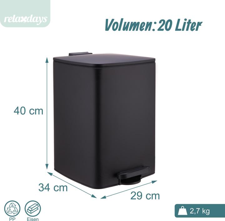 Produktbild Relaxdays Mülleimer (20 l)