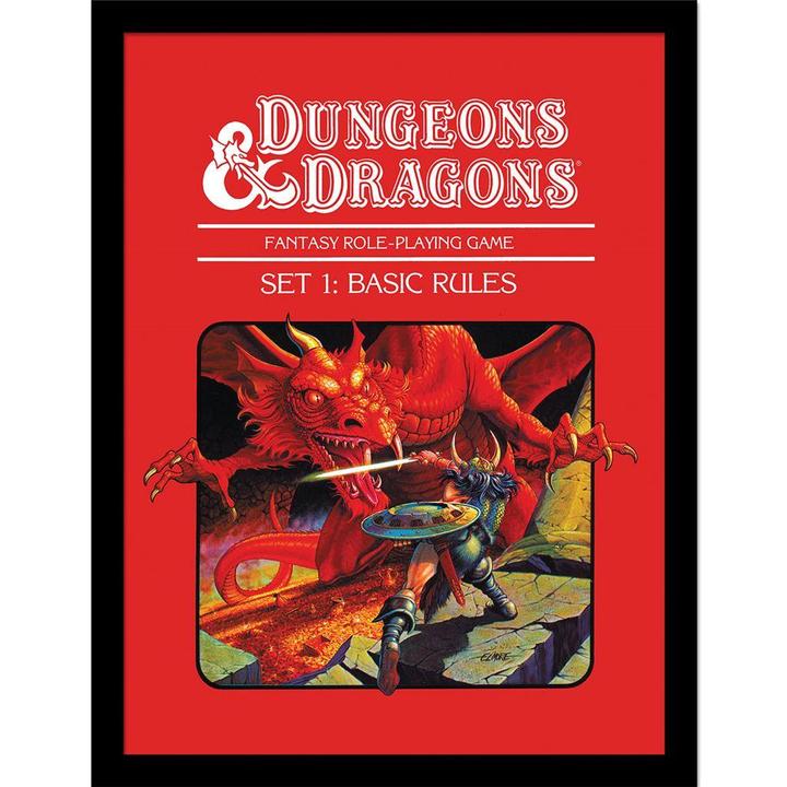 Image du produit Dungeons & Dragons - Poster encadré SET BASIC RULES (40 x 30 cm)