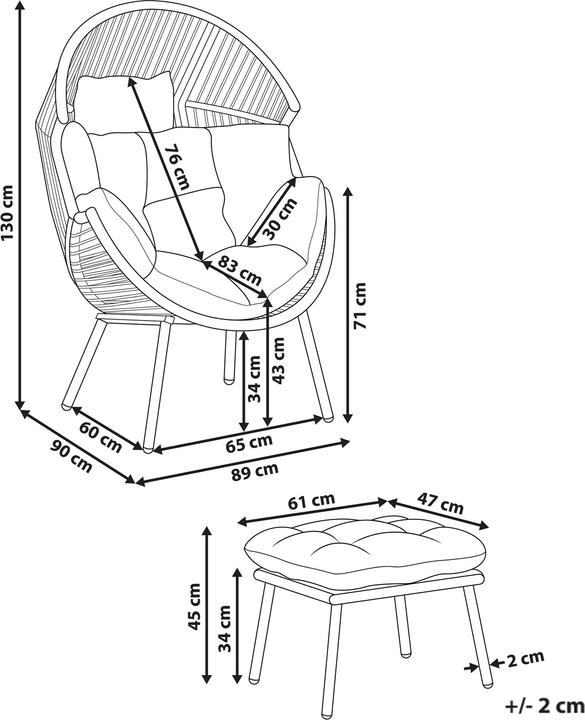 Actual product image Beliani Murano
