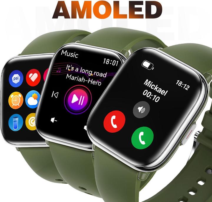 Actual product image Myphone Watch Pastel silver/greenwood