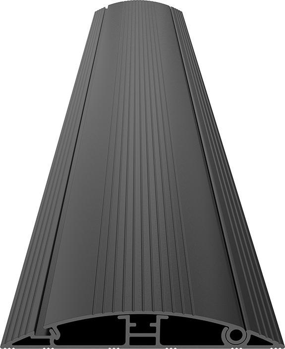 Actual product image Multibrackets Top shelf cable duct 139x1100, aluminium, black (Duct, 110 cm)