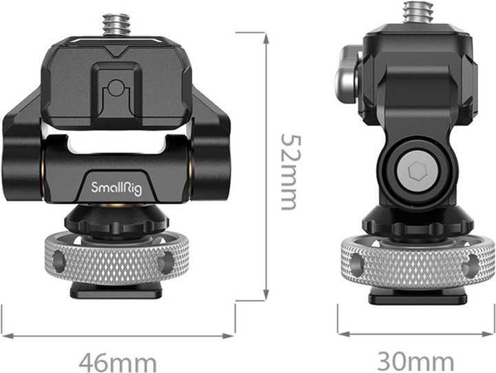Actual product image SmallRig 3514 Drop in HawkLock Mini Quick Release Monitor Mount with Cold Shoe