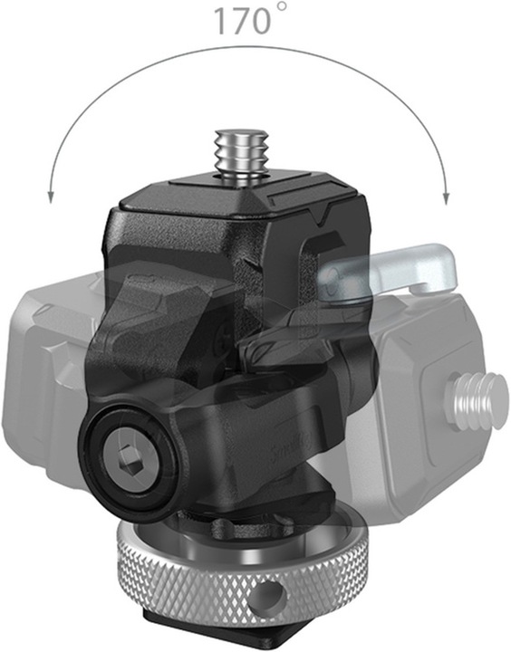 Actual product image SmallRig 3514 Drop in HawkLock Mini Quick Release Monitor Mount with Cold Shoe