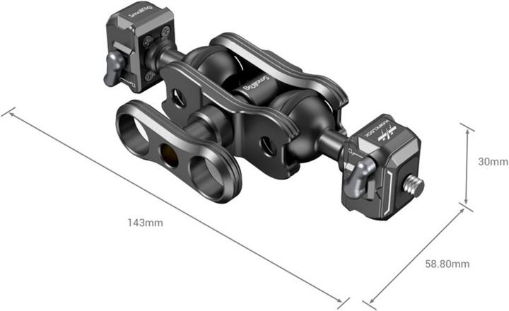 Productafbeelding SmallRig 3515 Drop in HawkLock Mini Magic Arm met quick release balhoofd (Statief snelkoppelingsplaat)