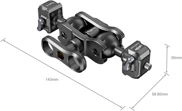Actual product image SmallRig 3515 Drop in HawkLock Mini Magic Arm with quick release ball head (Tripod quick-release plate)