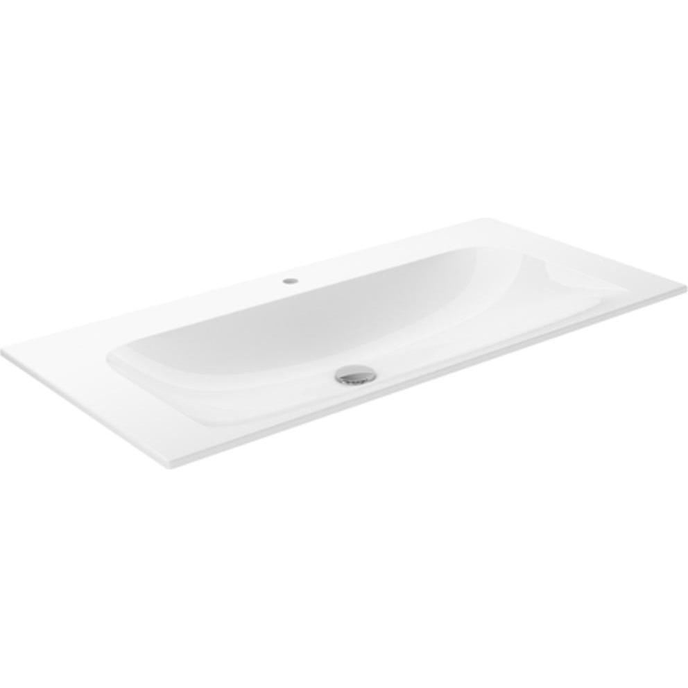 Keuco, Lavandino, Lavabo in ceramica X-LINE 1007x17x494mm m 1L-Boh bianco (494 mm, 1007 mm)