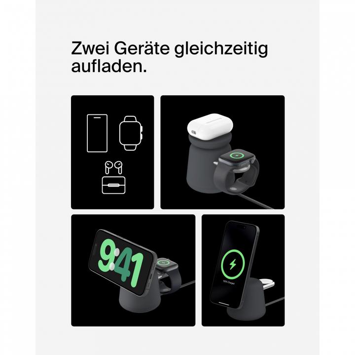 Productafbeelding Belkin BoostCharge Pro 2-in-1 Qi2 oplaadstation (15 W)