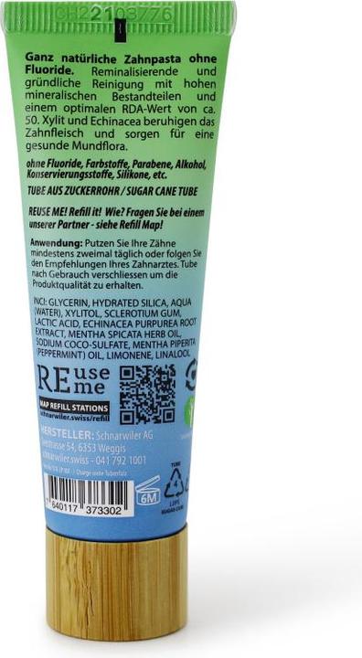 Image du produit ReUseMe LOVE DENT dentifrice sans fluorure à l'échinacée & xylitol (30 ml)