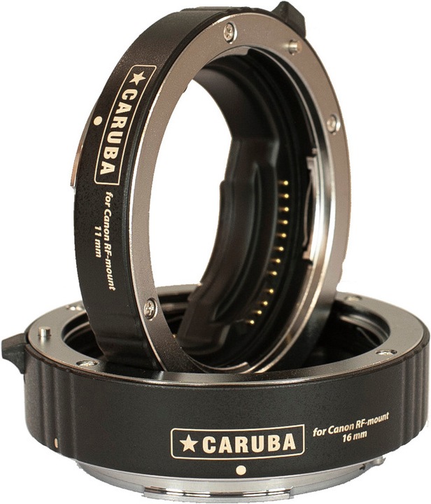 Actual product image Caruba Extension Tube Set Canon Chrome (Type II) RF SERIES (for Canon RF cameras) (Macro intermediate ring, Canon RF)