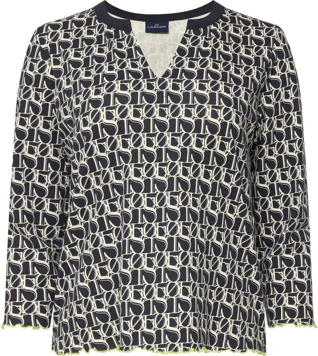 Immagine prodotto Laurasøn T-Shirt, Buchstaben Print, V-Ausschnitt, 3/4-Ärmel, OEKO-TEX MIG (3XL)