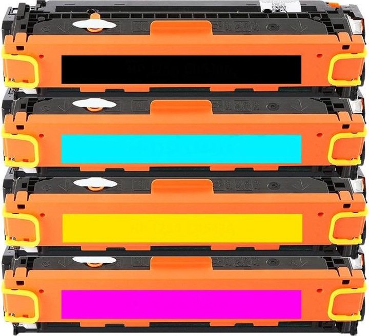 Actual product image Hermex Compatible HP Color LaserJet 2820 AiO Toner 4 pieces (M, Y, FC, C)