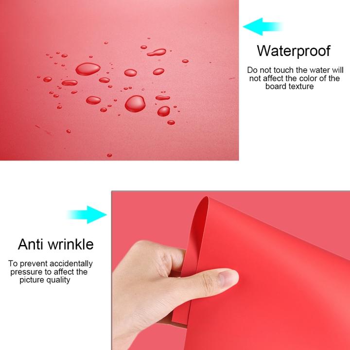 Actual product image Puluz Photography Background PVC Paper Kits for Studio Tent Box, Size: 121cm x 58cm (Red) (121 cm)