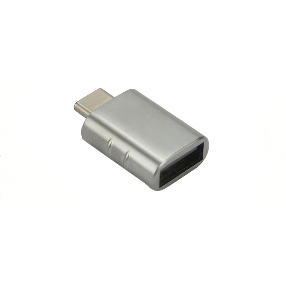 Thumbnail - Caruba USB C (Stecker) zu USB A (Buchse) Adapter (USB 3.1 Gen.1) (USB), Speicherkartenlesegerät, Silber