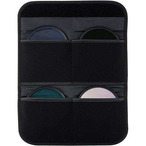 Thumbnail - JJC FP K4L Grey Filter Pouch holds 4 filters up to 82mm (82 mm), Objektivfilter, Grau