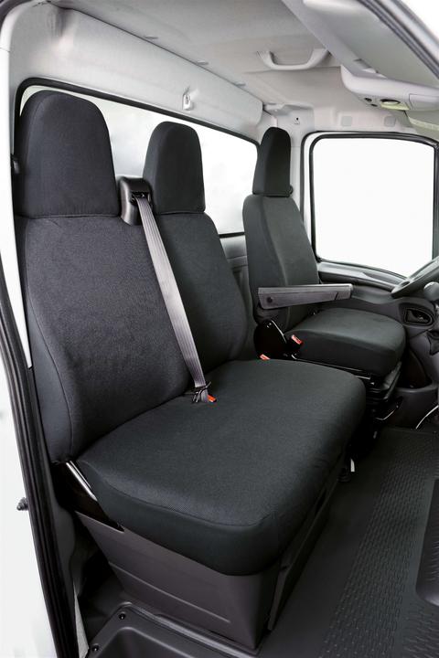 Image du produit Walser Housses de siège pour Iveco Daily IV, 1 siège simple à l'avant &amp  banquette double à l'avant