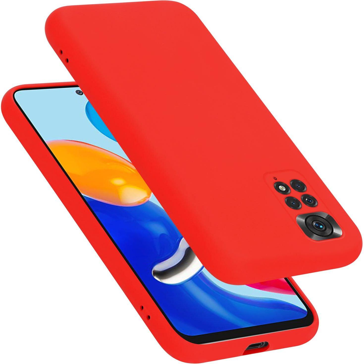 Cadorabo TPU Liquid Silicone Case Hülle für Xiaomi RedMi NOTE 11 4G / 11S 4G (Xiaomi Redmi Note 11), Smartphone Hülle, R...