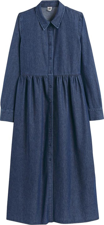 Image du produit La Redoute Collections Longue robe en jean à manches longues (38)