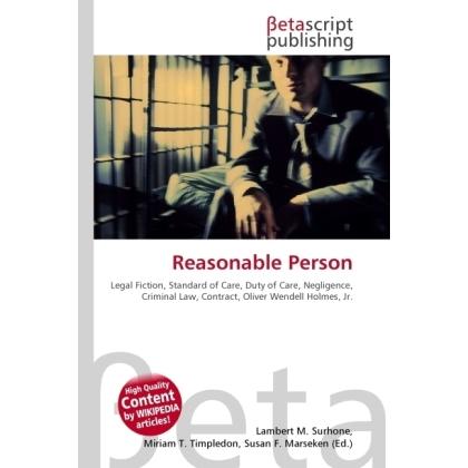 Reasonable Person, Fachbücher von Miriam T. Timpledon, Lambert M. Surhone, Susan F. Marseken