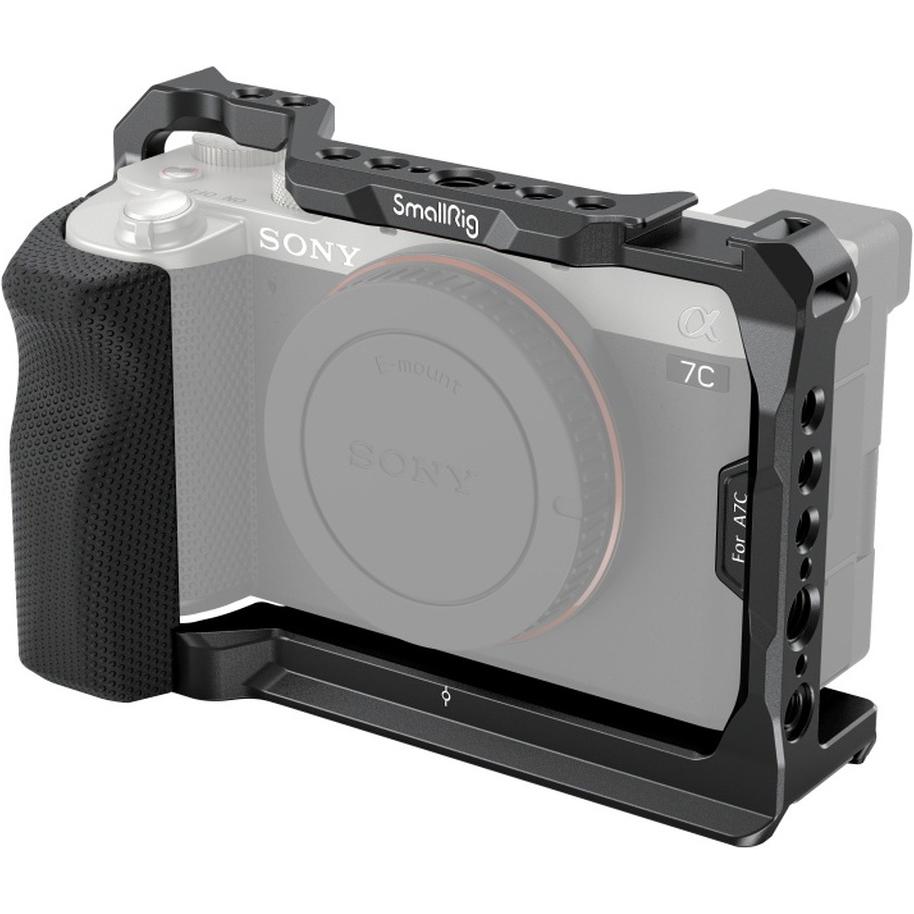 SmallRig 3212 Cage mit Seitenhandgriff fÃ¼r Sony A7C Kamera (Cage), Video Zubehör, Schwarz