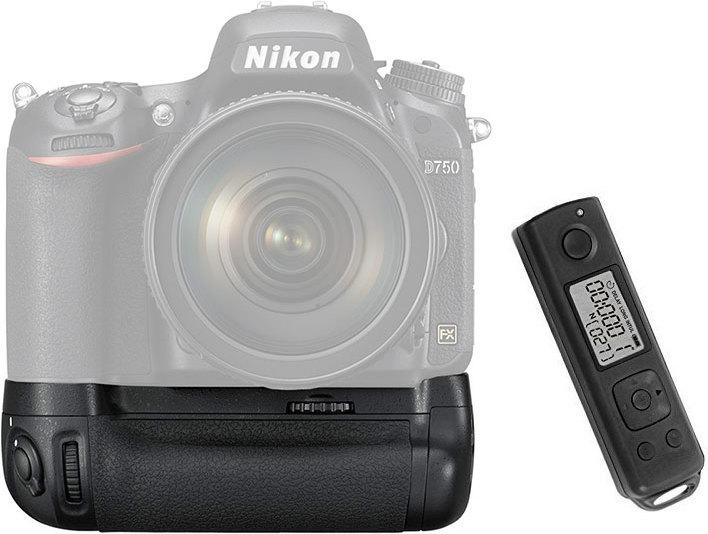 Actual product image Meike Battery Grip Nikon D750 with Remote (MB D16)