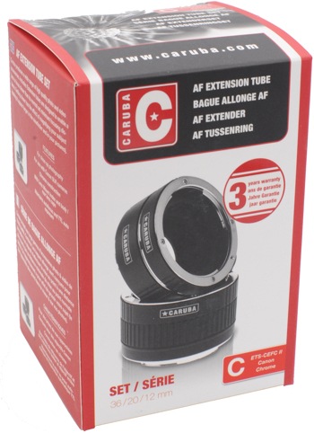 Produktbild Caruba Extension Tube Set Canon Chrom (Typ II) (Makro-Zwischenring, Canon EF, Canon EF-S)