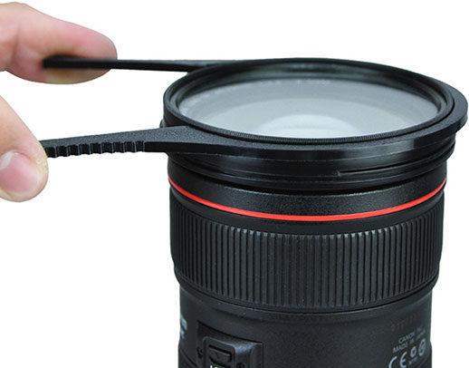 Actual product image Caruba Filter clamp extra large (82 95mm) (2 pieces) (Obective filter holder, 95 mm)