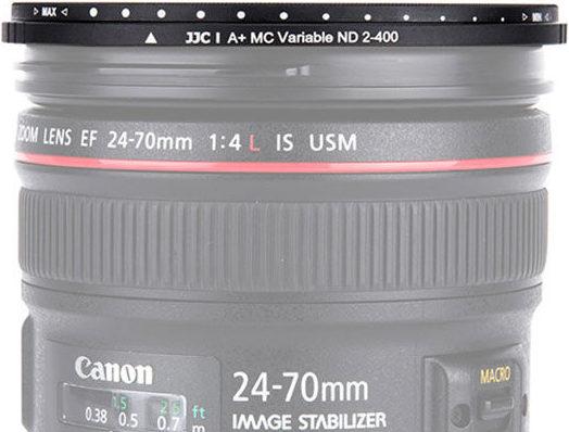Actual product image JJC F NDV82 Variable ND Filter (ND2 400) (Neutral density filter, 82 mm)