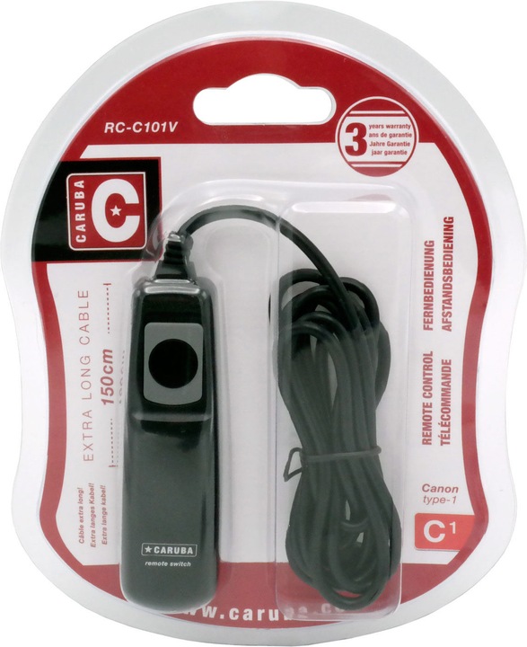 Productafbeelding Caruba Afstandsbediening Canon type 1 1,5m (Canon RS 80N3)
