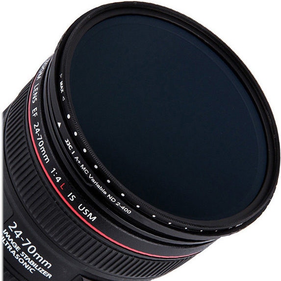 JJC F NDV55 Variable ND Filter (ND2 400) (ND- / Graufilter), Objektivfilter