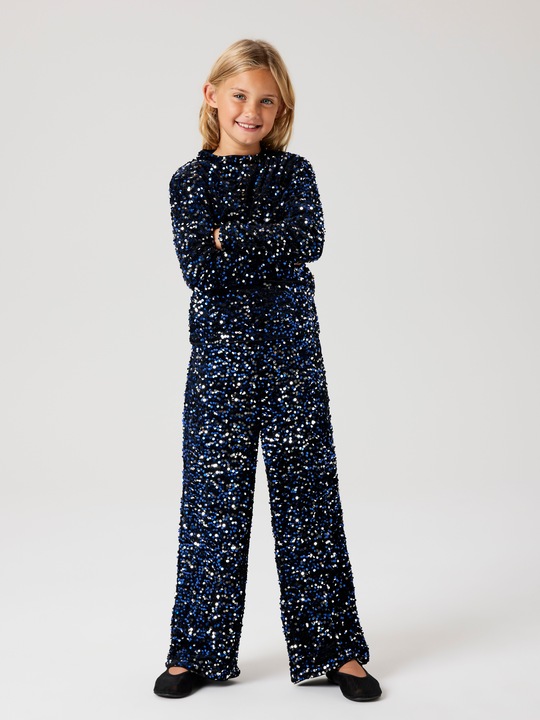 Actual product image Name it Sequin top with long sleeves (116)