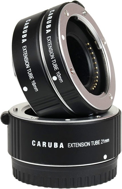 Actual product image Caruba Extension Tube Set Nikon 1 Series Aluminium (Macro intermediate ring, Nikon 1)