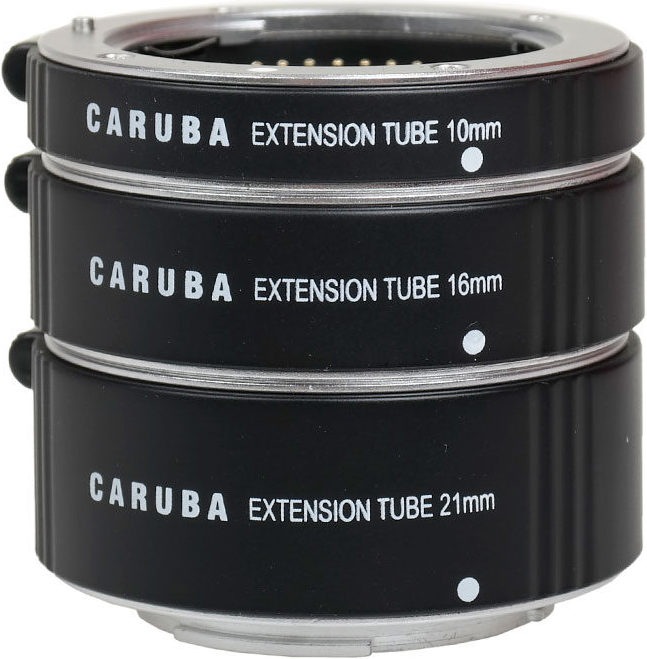Actual product image Caruba Extension Tube Set Nikon 1 Series Aluminium (Macro intermediate ring, Nikon 1)